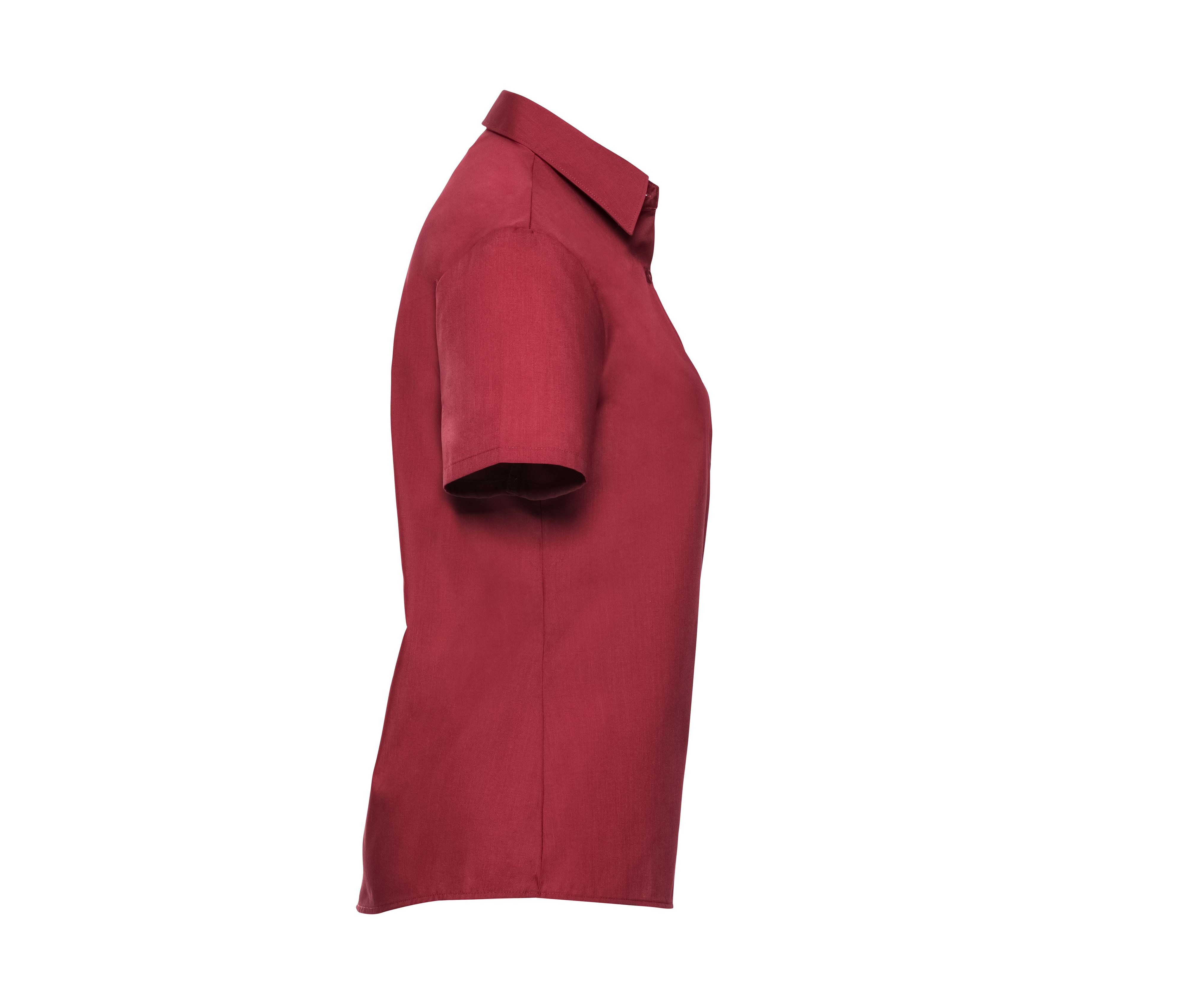 LADIES' SHORT SLEEVE CLASSIC POLYCOTTON POPLIN SHIRT