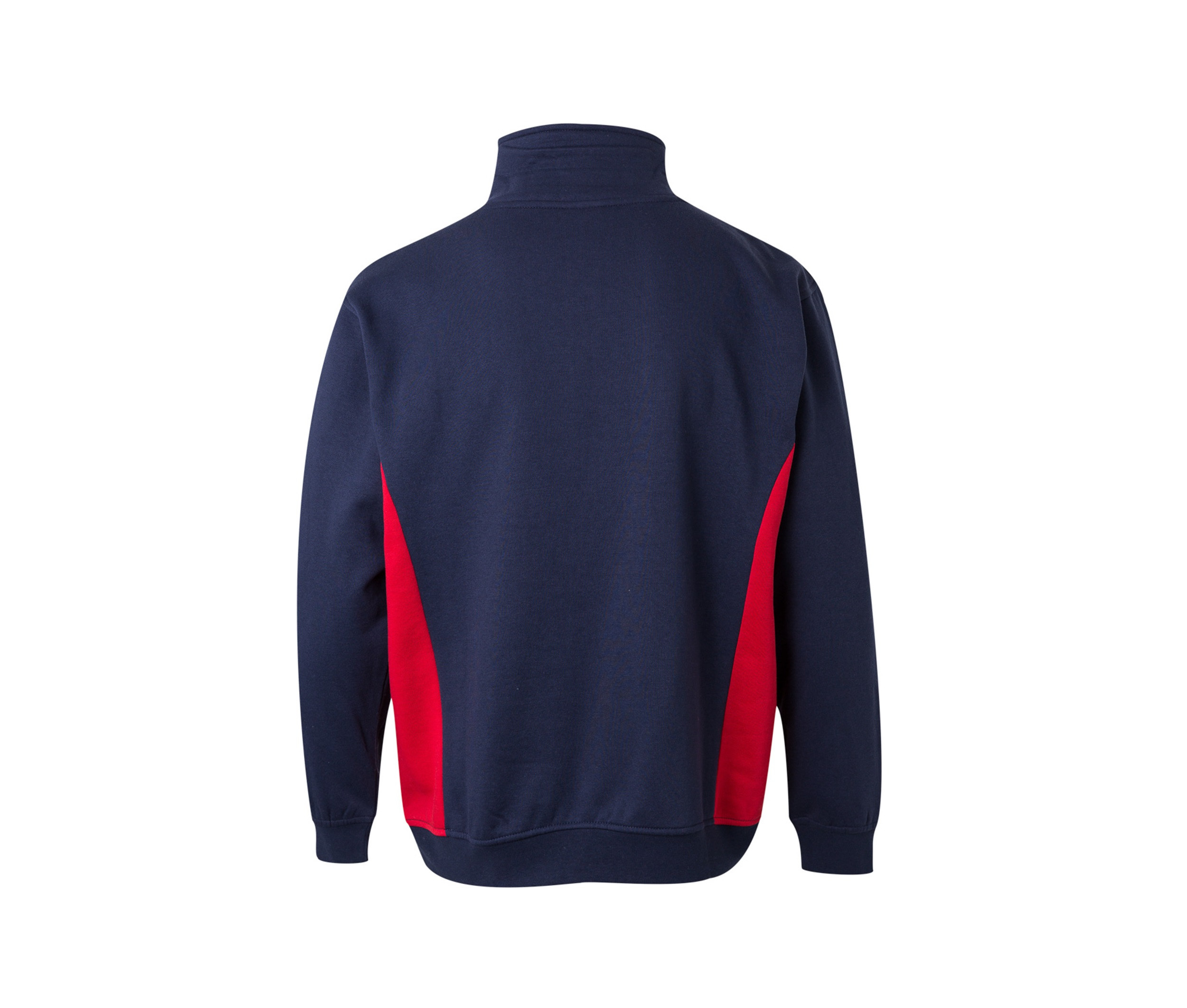 SWEAT BICOLORE COL ZIPPÉ